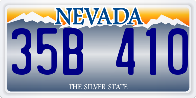 NV license plate 35B410