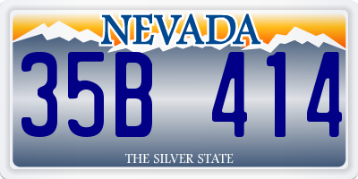 NV license plate 35B414