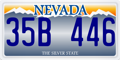 NV license plate 35B446