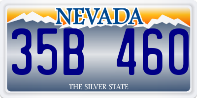 NV license plate 35B460