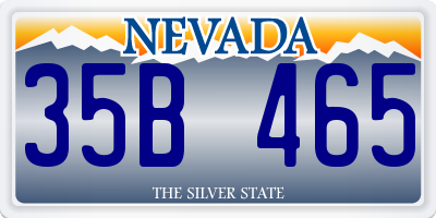 NV license plate 35B465