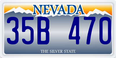 NV license plate 35B470