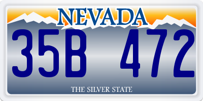 NV license plate 35B472