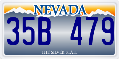 NV license plate 35B479