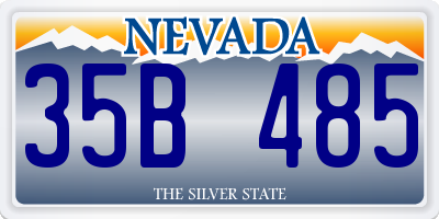NV license plate 35B485