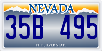 NV license plate 35B495