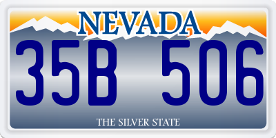 NV license plate 35B506