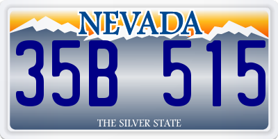 NV license plate 35B515