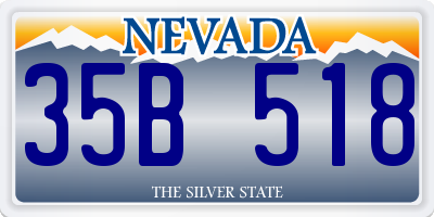 NV license plate 35B518