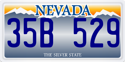 NV license plate 35B529