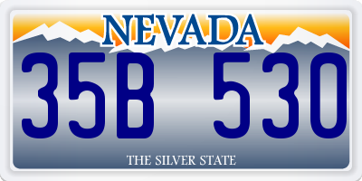 NV license plate 35B530