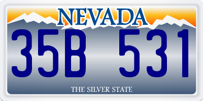 NV license plate 35B531