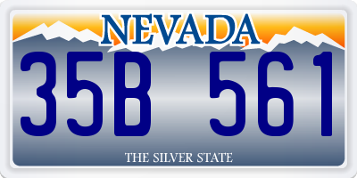NV license plate 35B561
