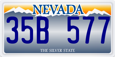 NV license plate 35B577