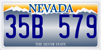 NV license plate 35B579