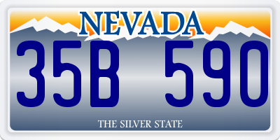 NV license plate 35B590