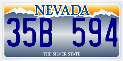NV license plate 35B594