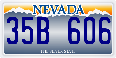 NV license plate 35B606