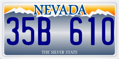 NV license plate 35B610