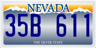 NV license plate 35B611