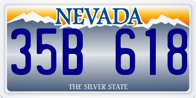 NV license plate 35B618