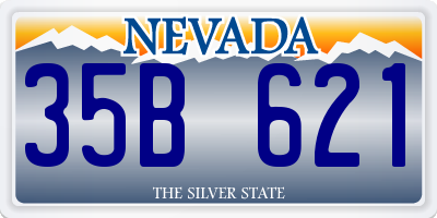 NV license plate 35B621