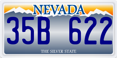 NV license plate 35B622