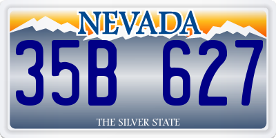 NV license plate 35B627