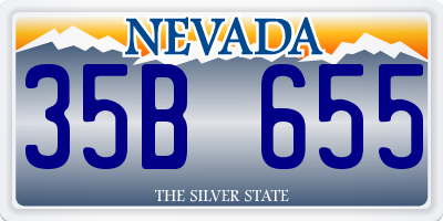 NV license plate 35B655