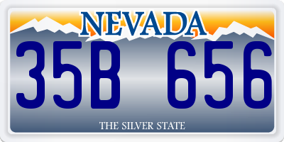 NV license plate 35B656