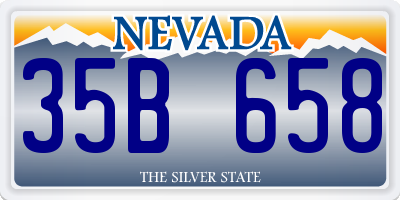 NV license plate 35B658