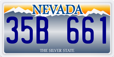 NV license plate 35B661