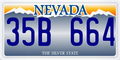 NV license plate 35B664