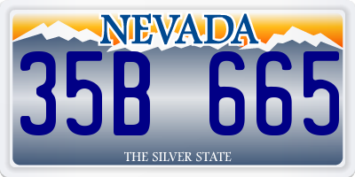 NV license plate 35B665