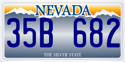 NV license plate 35B682