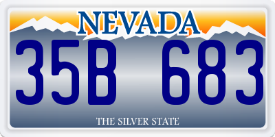 NV license plate 35B683