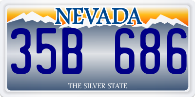 NV license plate 35B686