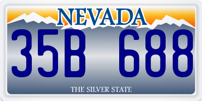 NV license plate 35B688