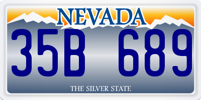 NV license plate 35B689