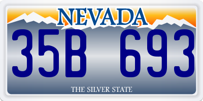 NV license plate 35B693