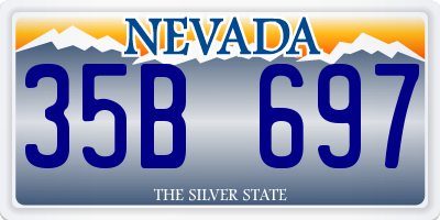 NV license plate 35B697