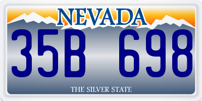 NV license plate 35B698
