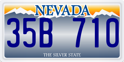 NV license plate 35B710