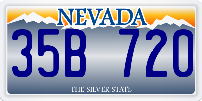 NV license plate 35B720