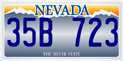 NV license plate 35B723