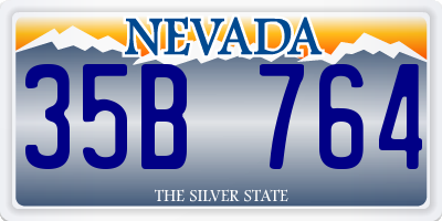 NV license plate 35B764