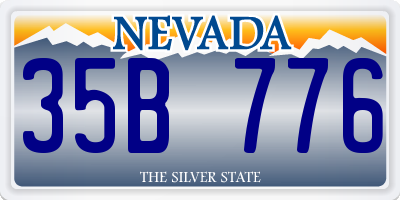 NV license plate 35B776