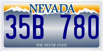 NV license plate 35B780