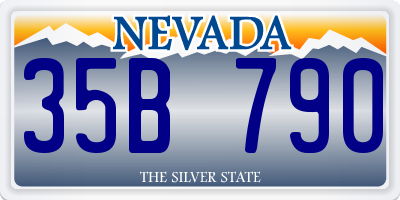 NV license plate 35B790
