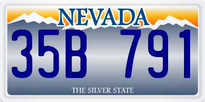 NV license plate 35B791